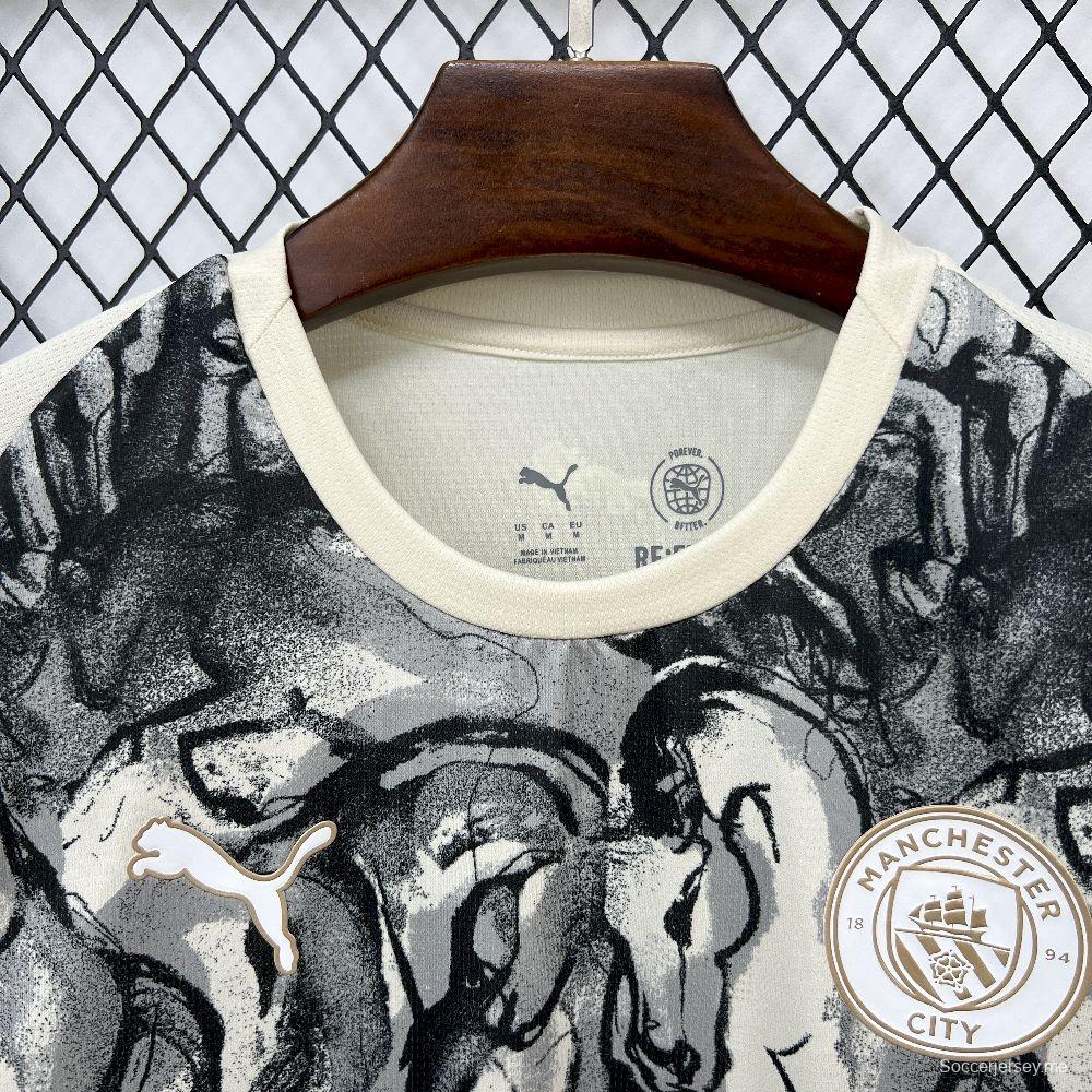 2025/26 قميص عام الحصان لمانشستر سيتي للرجال إصدار خاص من مانشستر سيتي
