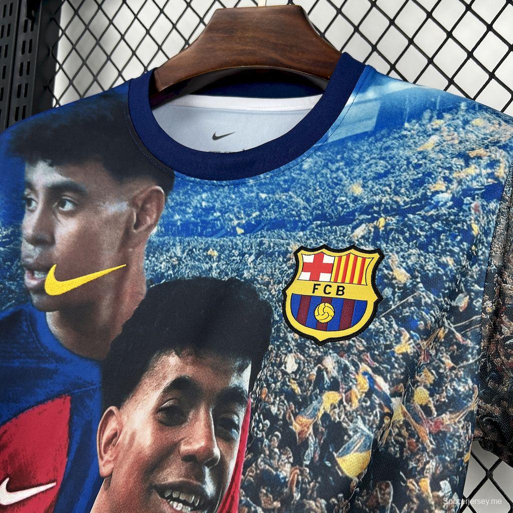 2025/26 قميص رجالي 2025/26 برشلونة لاميني يامال الخاص