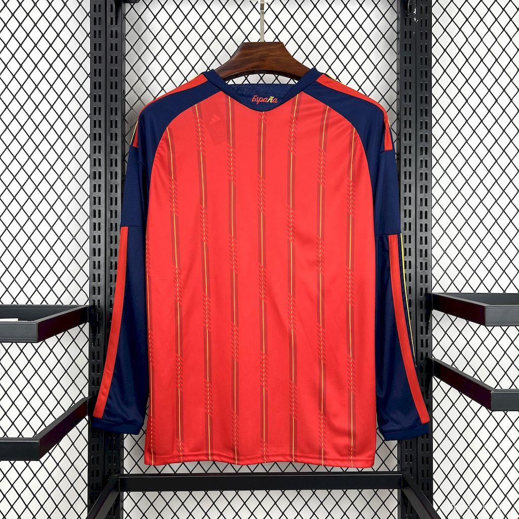 2026 قميص منتخب إسبانيا للرجال بأكمام طويلة الأكمام للرجال في كأس العالم 2026 إسبانيا