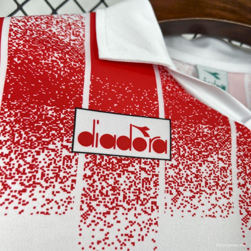 قميص بأكمام طويلة بأكمام طويلة ريترو 1991/92 كان كان كان