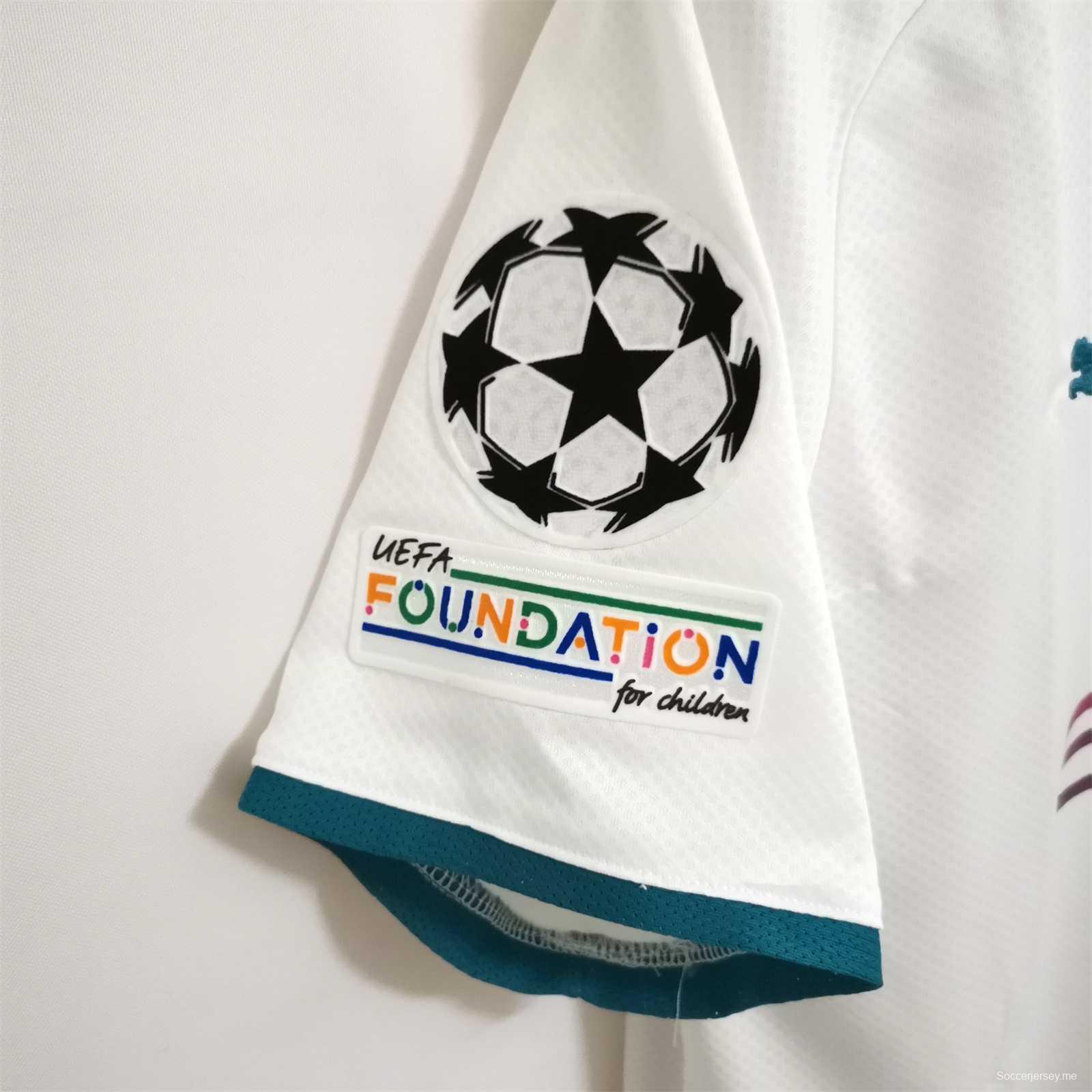 قميص أبيض عتيق 21/22 ريترو 21/22 مانشستر سيتي خارجي
