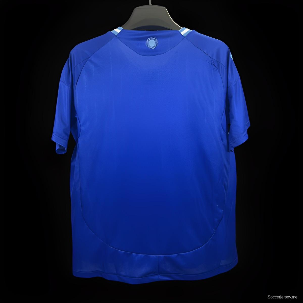 2024 قميص أرجنتيني أزرق اللون الأزرق
