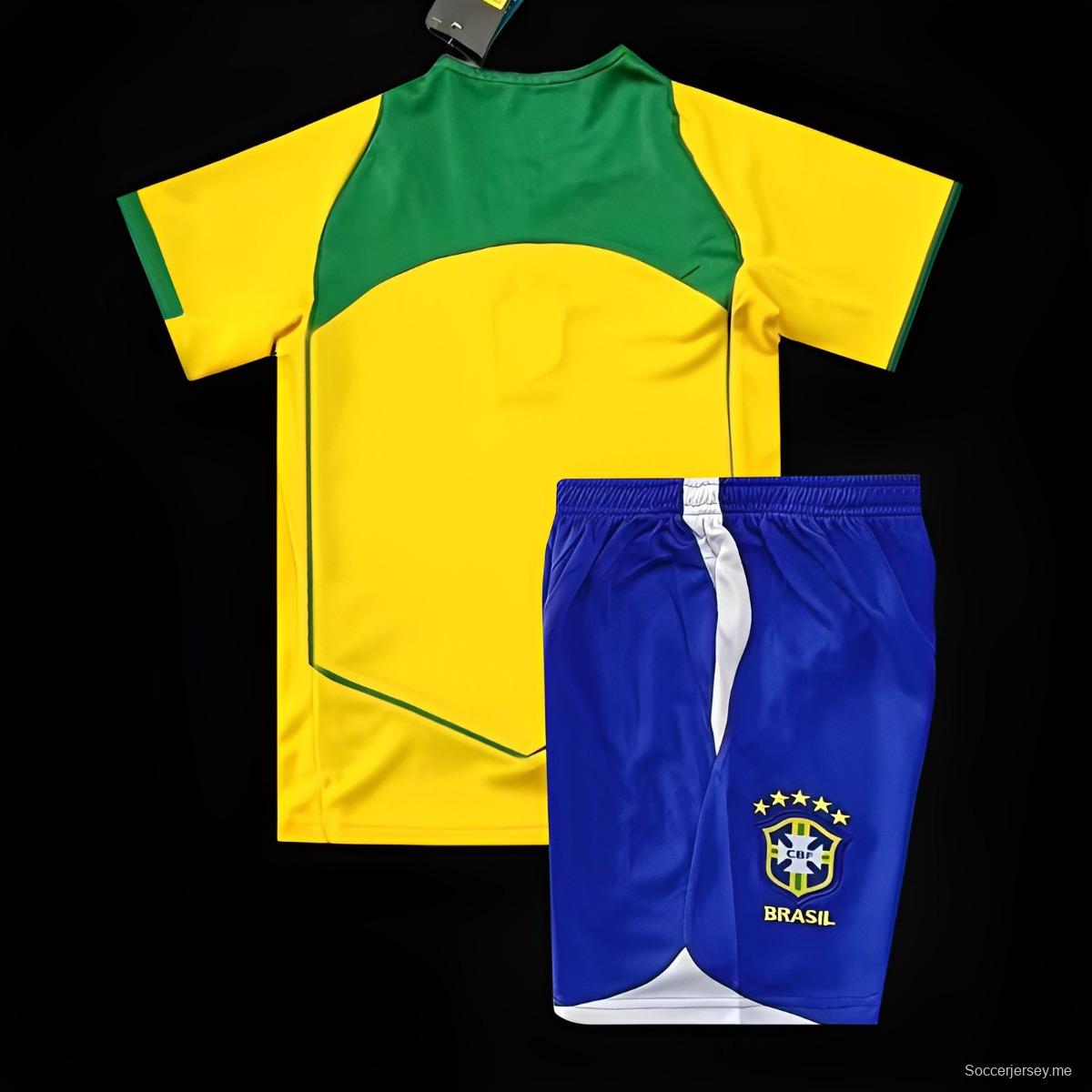 قميص منتخب البرازيل للأطفال 2004 ريترو 2004
