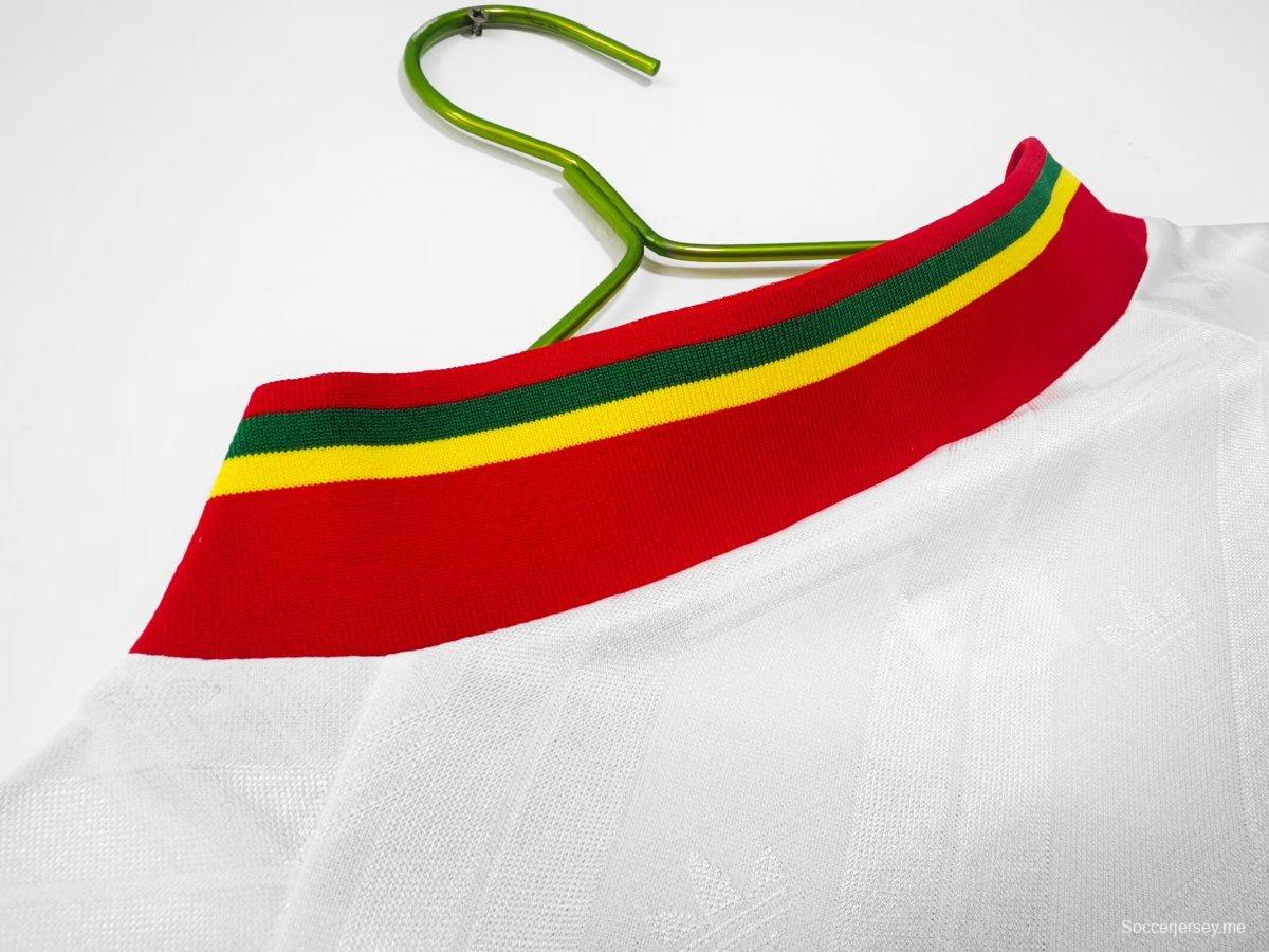 قميص البرتغال 92/94 ريترو 92/94 قميص البرتغال الأبيض الخارجي
