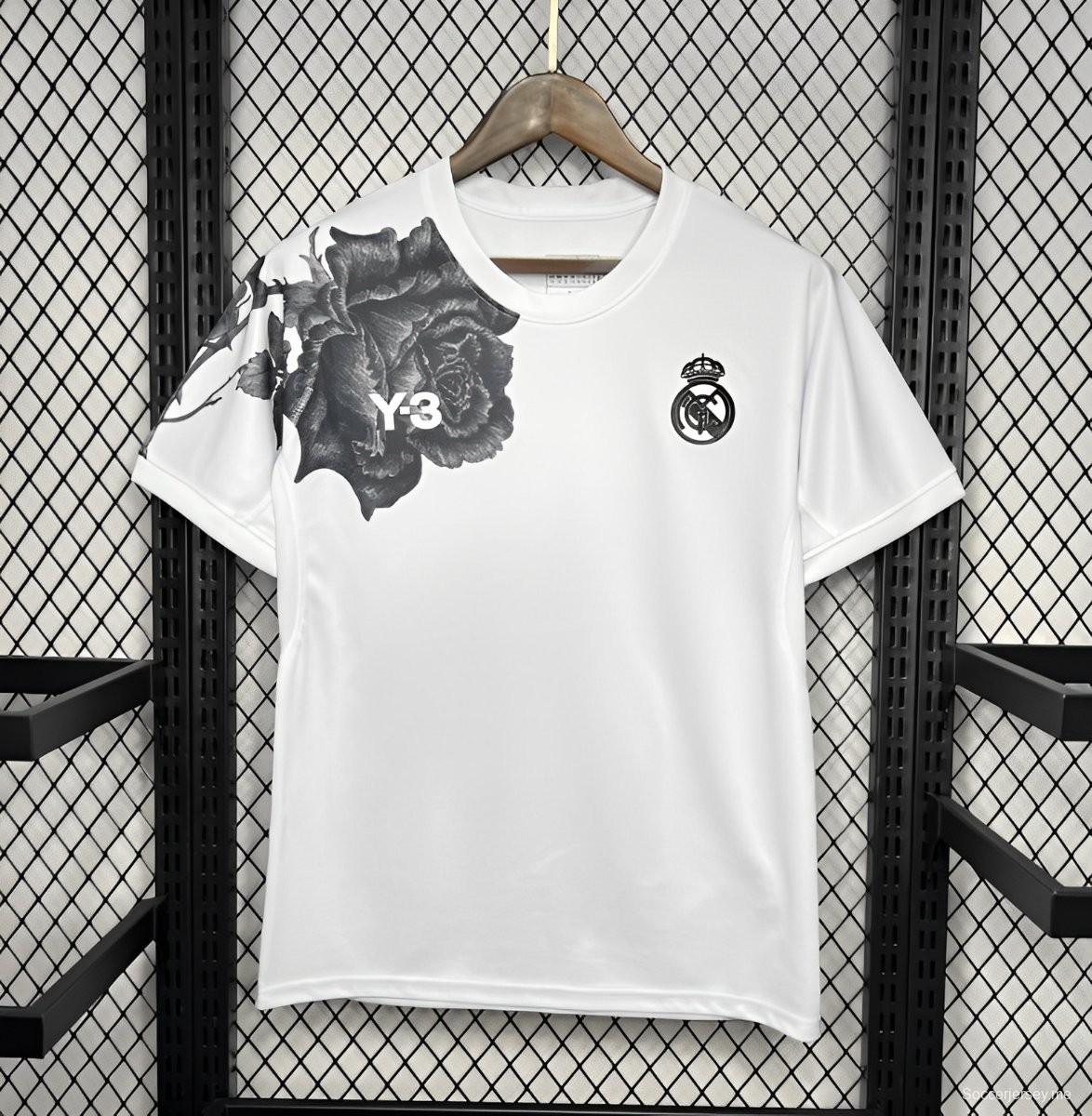 24/25 ريال مدريد Y-3 قميص أبيض خاص Y-3 ريال مدريد 24/25
