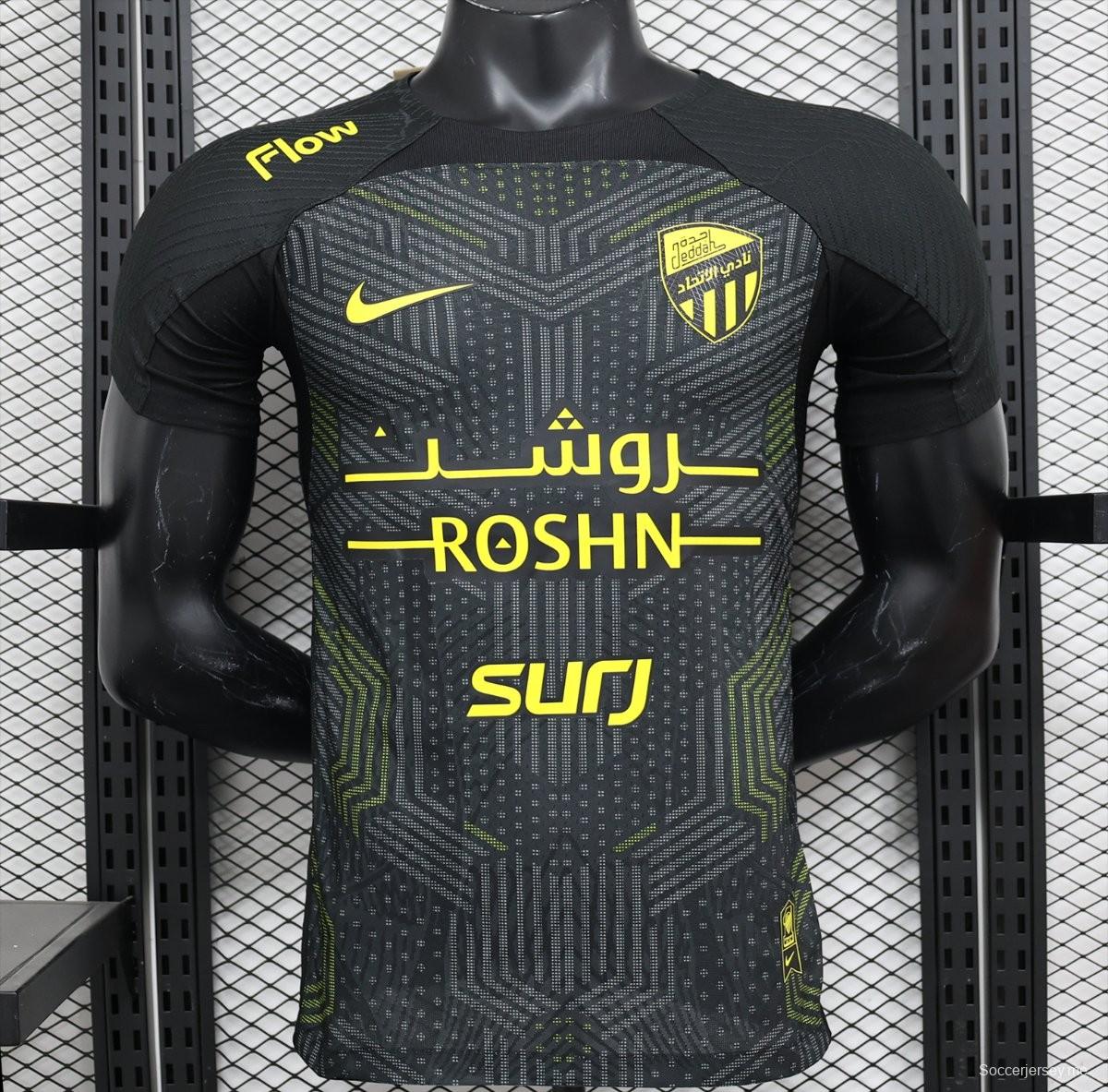 إصدار اللاعب 24/25 قميص الاتحاد الثالث أسود اللون أسود 24/25