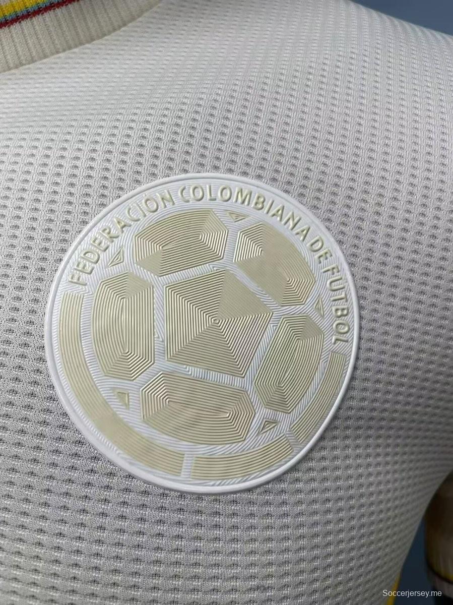 إصدار اللاعب 2024 قميص الذكرى السنوية ال12020 لكولومبيا الأبيض