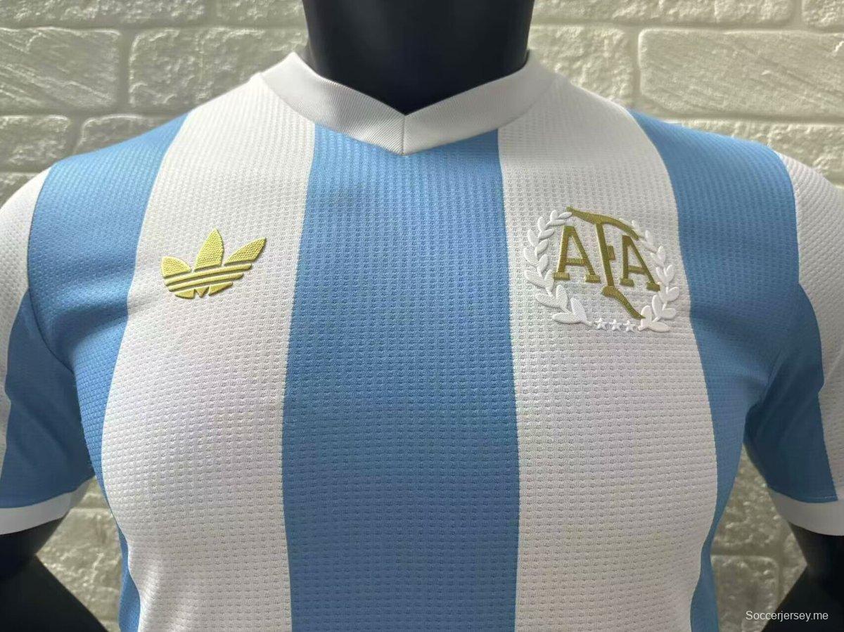 إصدار اللاعب 2024 قميص الذكرى السنوية ال 50 للأرجنتين 2024