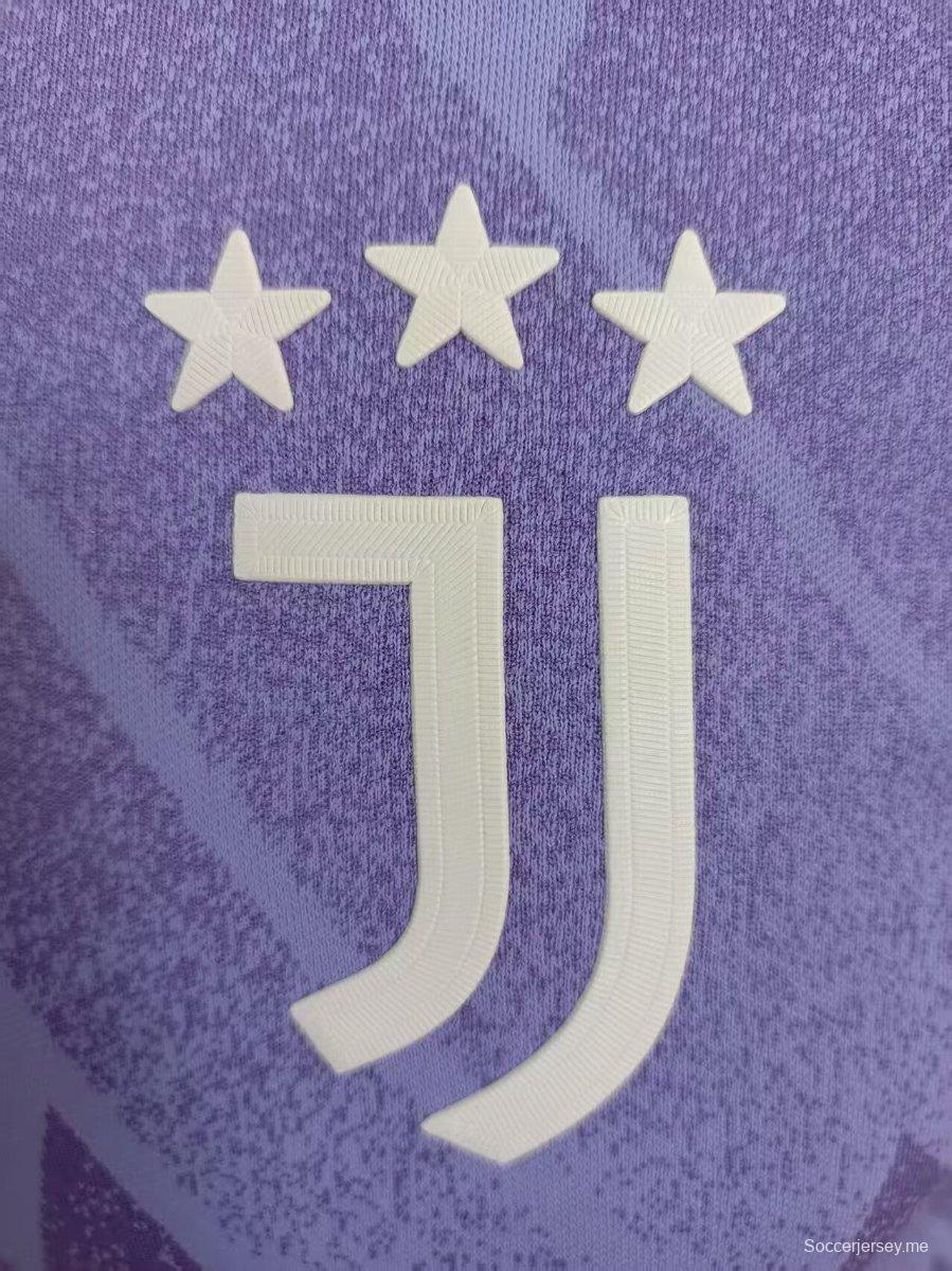 إصدار اللاعب 24/25 قميص بولو بولو أرجواني من يوفنتوس 24/25