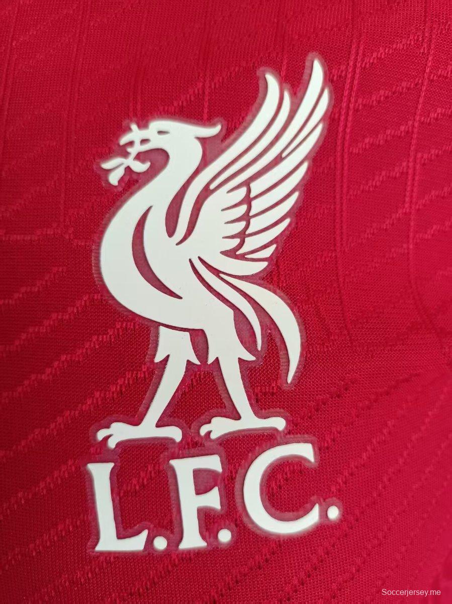 إصدار اللاعب 24/25 قميص ليفربول بولو أحمر اللون الأحمر