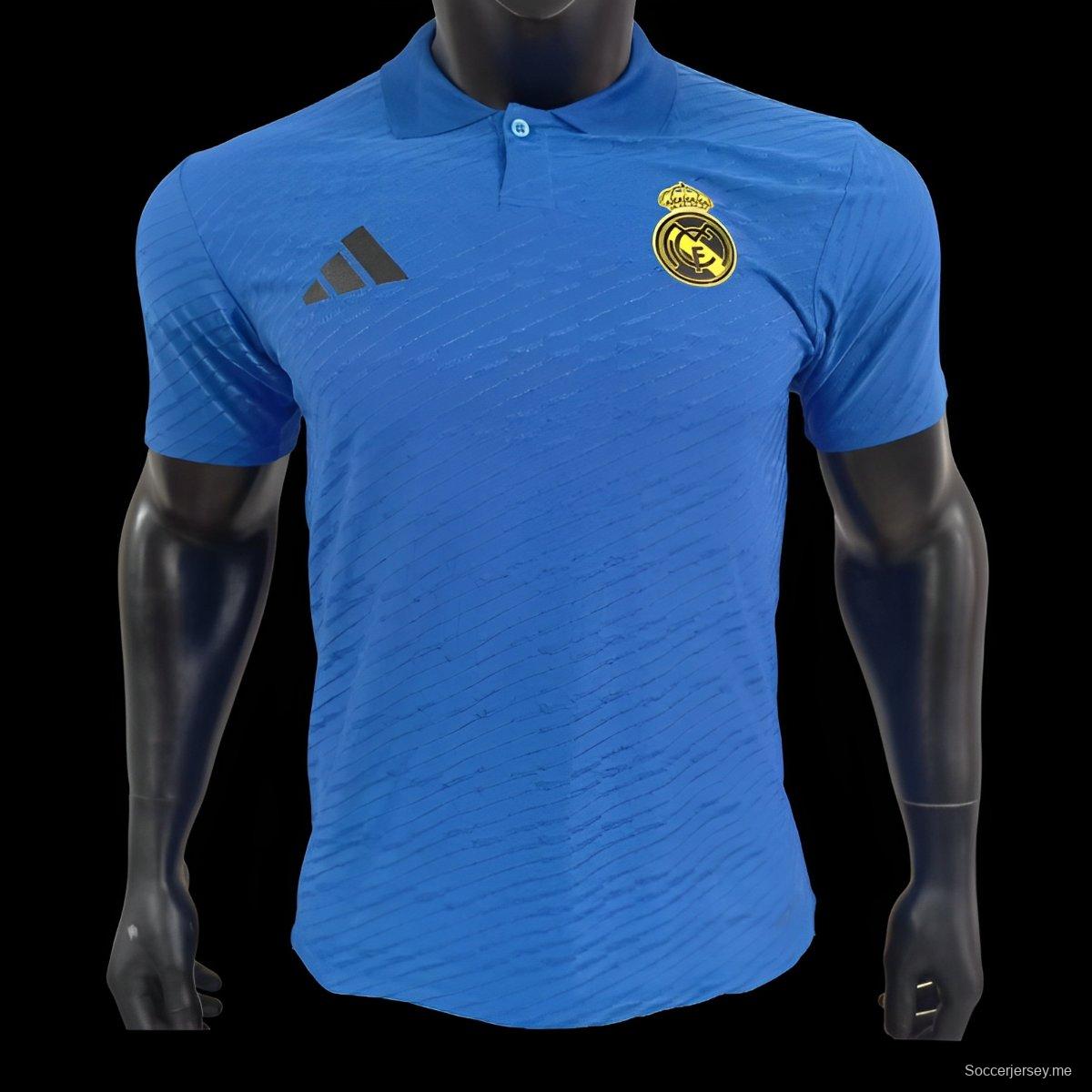 إصدار اللاعب 24/25 قميص بولو أزرق اللون أزرق ريال مدريد