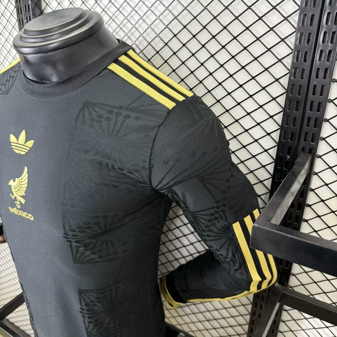 إصدار اللاعبين 2025 قميص خاص بأكمام طويلة الأكمام خاص بكأس المكسيك الذهبية 2025