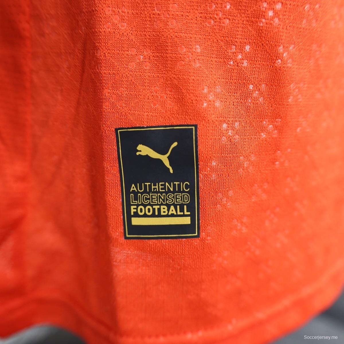 نسخة اللاعب 2024 قميص بأكمام طويلة الأكمام للبرتغال على أرضه