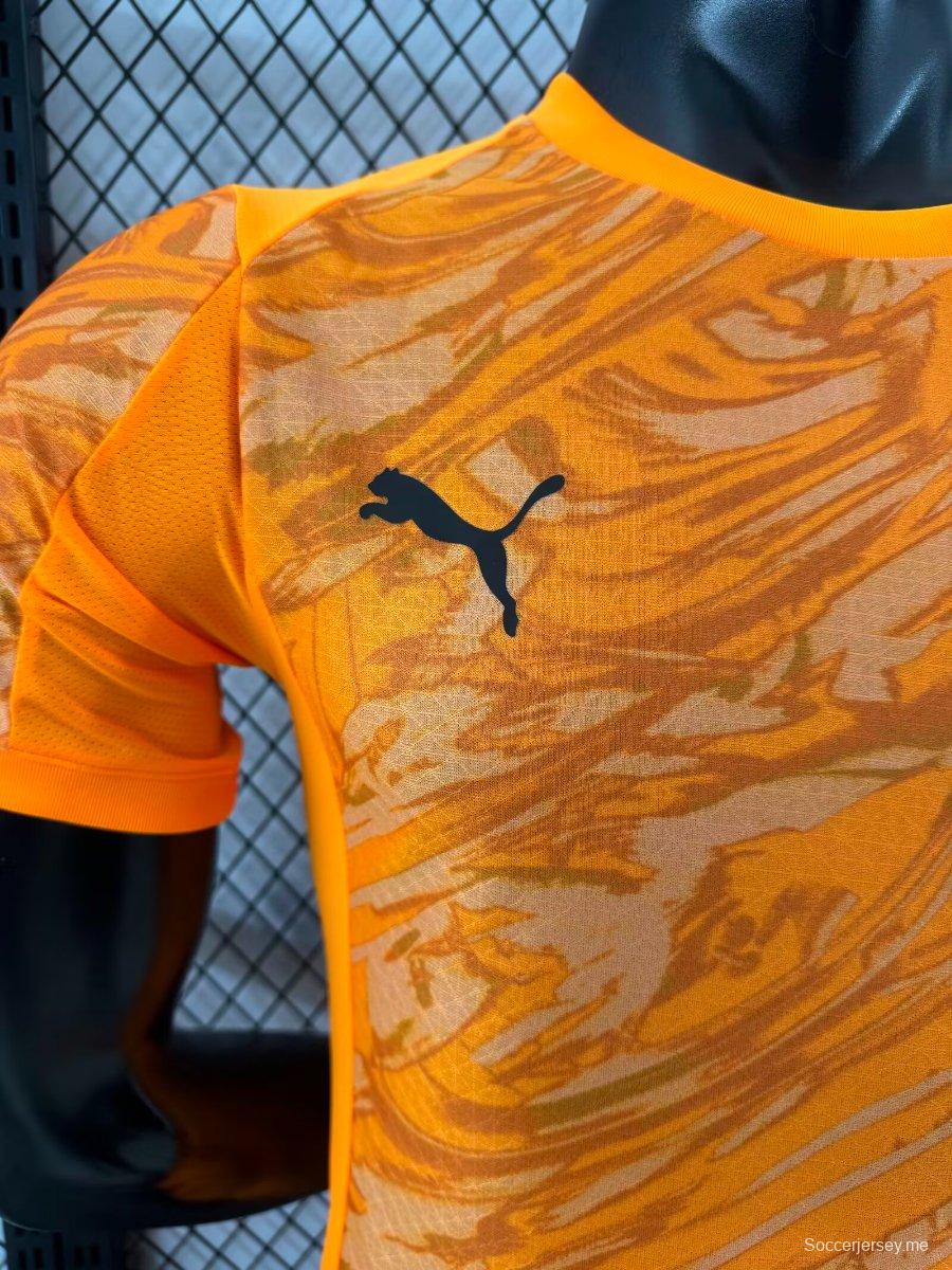 إصدار اللاعب 25/26 قميص ميلان برتقالي اللون البرتقالي