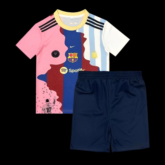 25/26 قميص برشلونة ميسي ميسي للأطفال