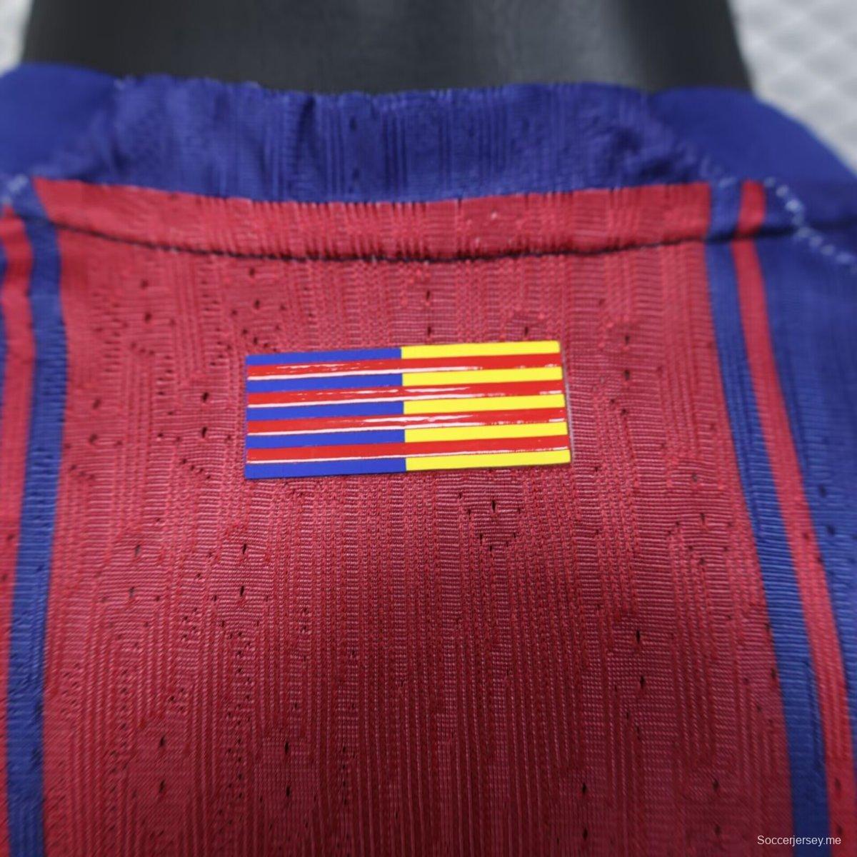 نسخة اللاعب 25/26 قميص بأكمام طويلة الأكمام من برشلونة