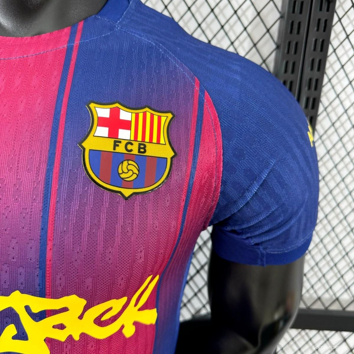 نسخة اللاعب 25/26 قميص برشلونة الأساسي 25/26