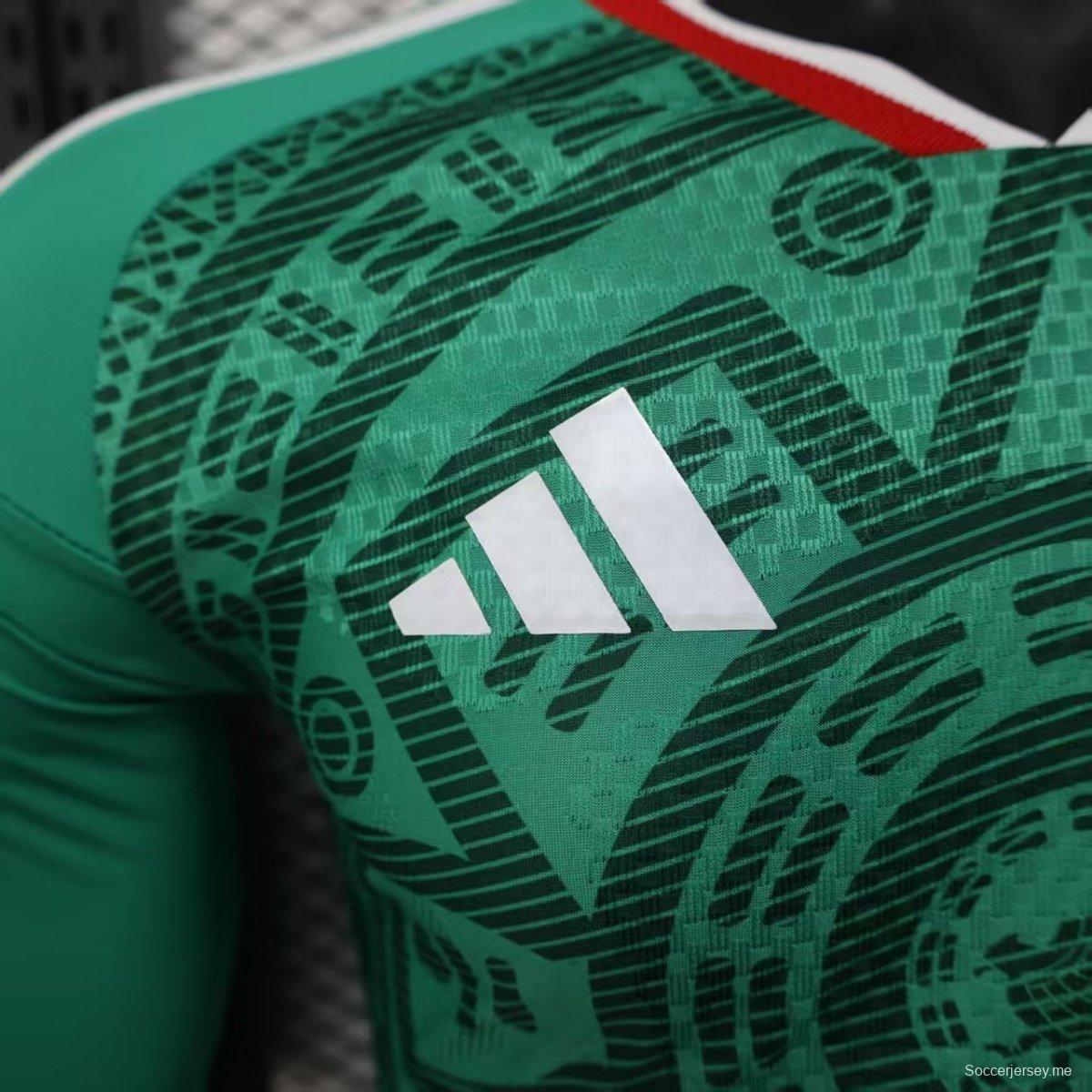 إصدار اللاعب 2026 قميص بأكمام طويلة الأكمام للمكسيك