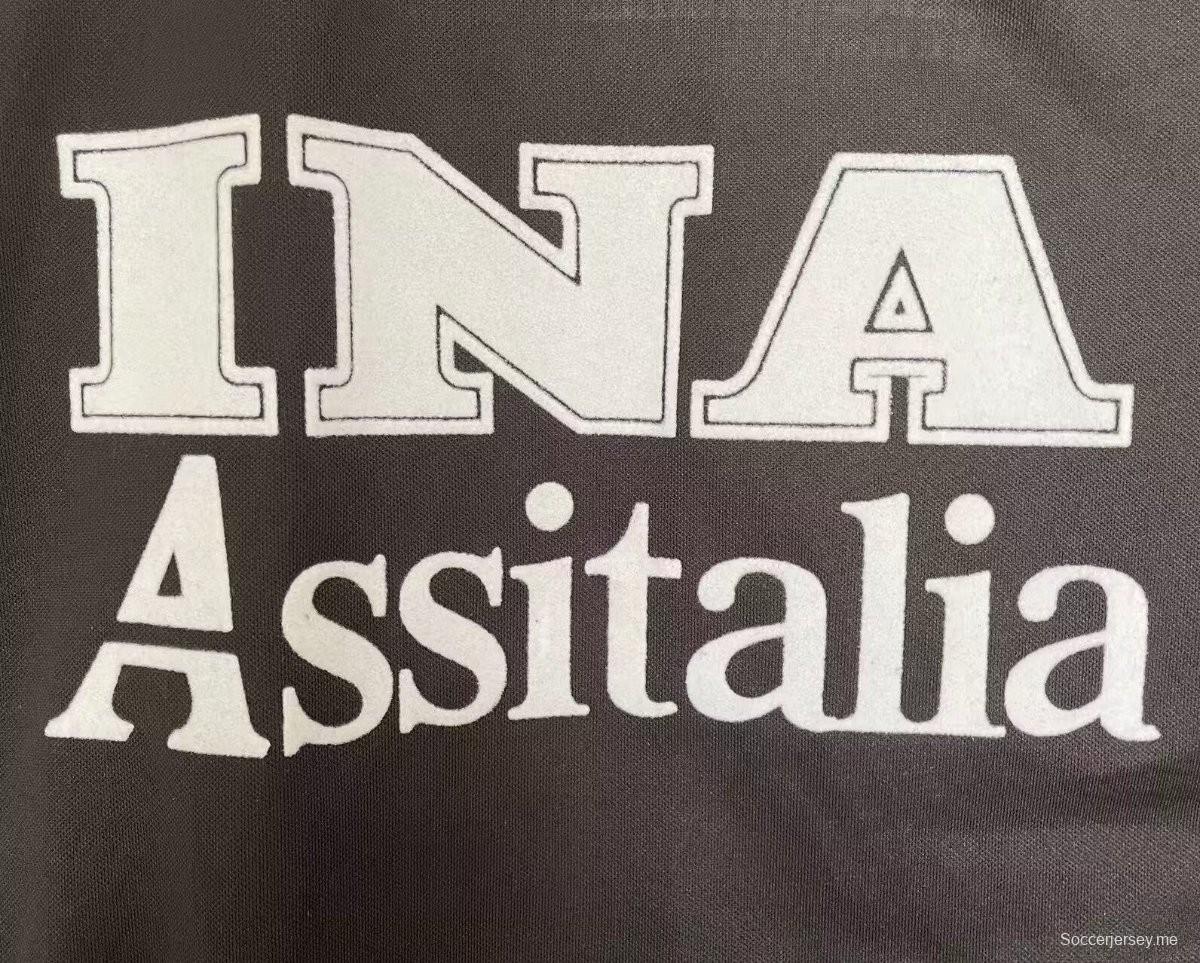 قميص ريترو 98/99 روما الثالث بأكمام طويلة