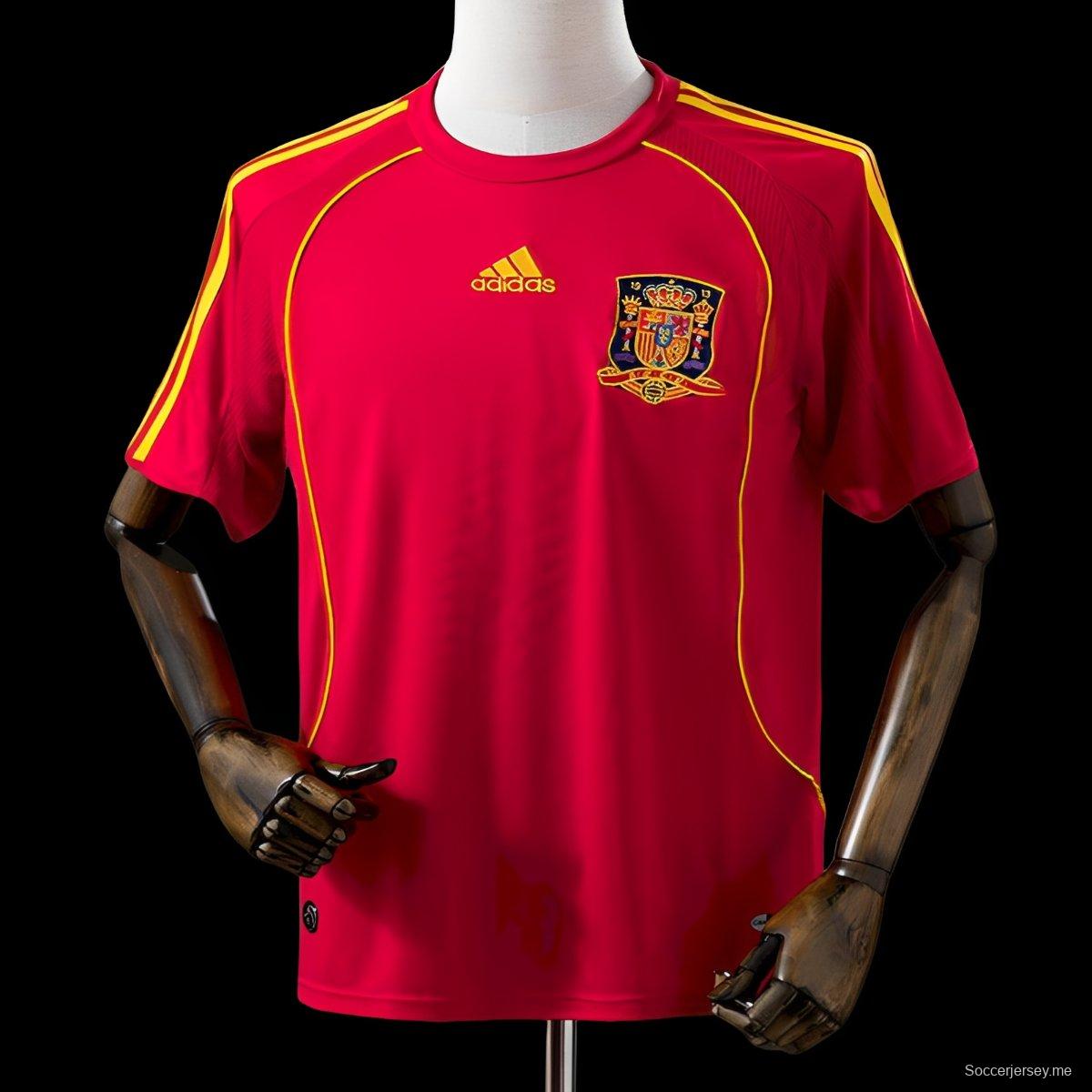 قميص منتخب إسبانيا القديم 2008 ريترو هوم جيرسي