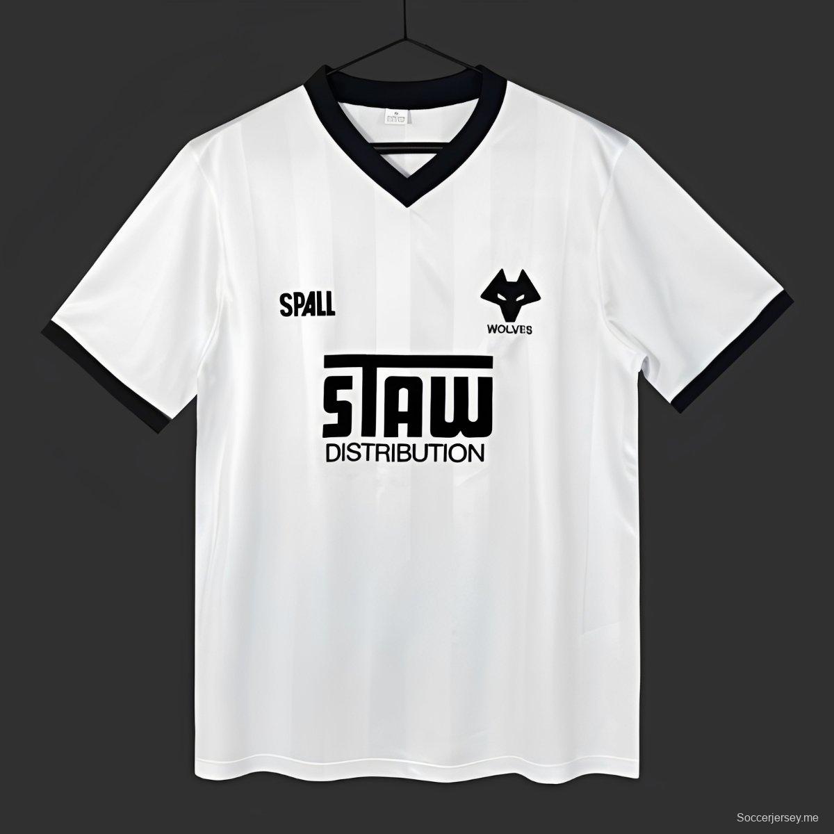 قميص ولفرهامبتون واندررز الأبيض الرجعي 86/88