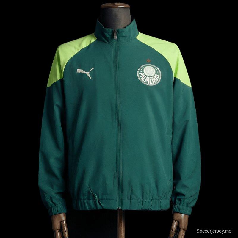 2026 سترة واقية من الرياح باللون الأخضر من Palmeiras
