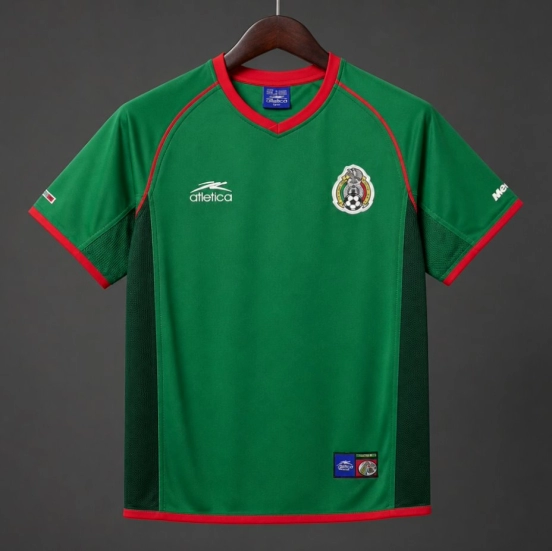قميص المنتخب المكسيكي الرجالي لعام 2002 بنمط رجعي