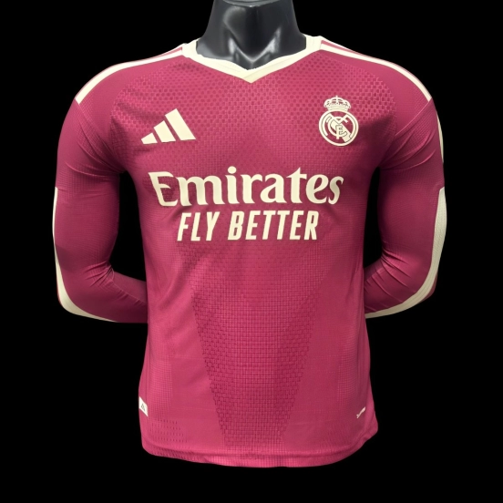 قميص ريال مدريد الثالث طويل الأكمام للاعبين، موسم 2026/2027